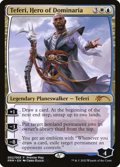 【Foil】(Promo-Premier_Play)Teferi, Hero of Dominaria/ドミナリアの英雄、テフェリー【英語】
